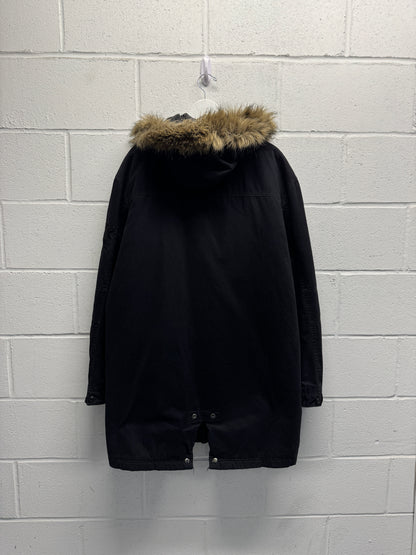 1990s Fur Hooded Parka [XL]