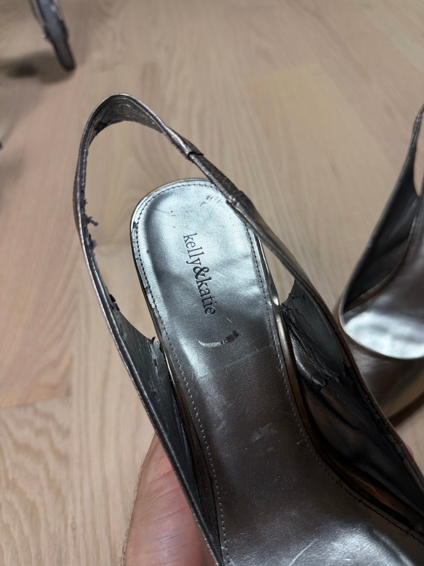 2000s Kelly&amp;Katie Silver Platform Heels [7.5]