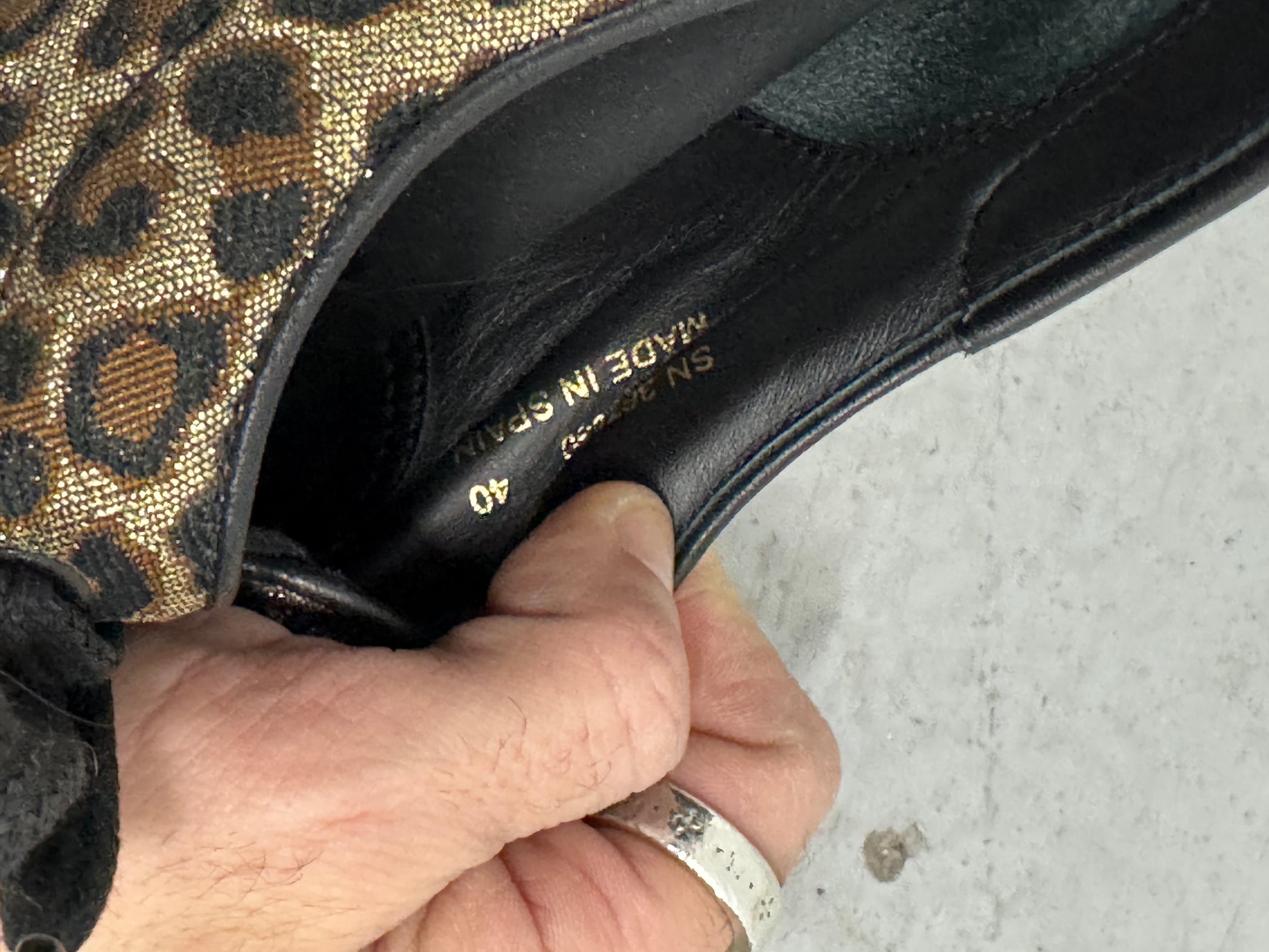 Saint Laurent Venice Leopard Print Sneakers [EU40]