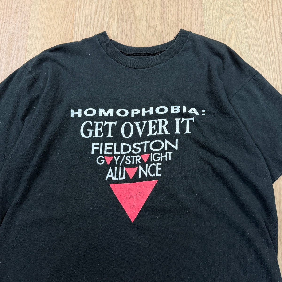 1990s Homophobia Text T-Shirt [XL]