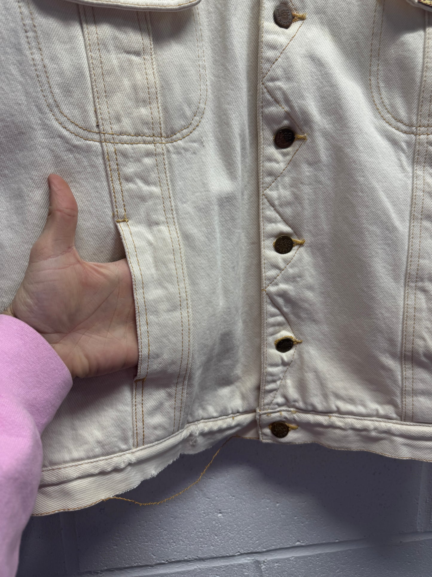 1980s Lee Western Cut Sherpa Lined Jacket [L]