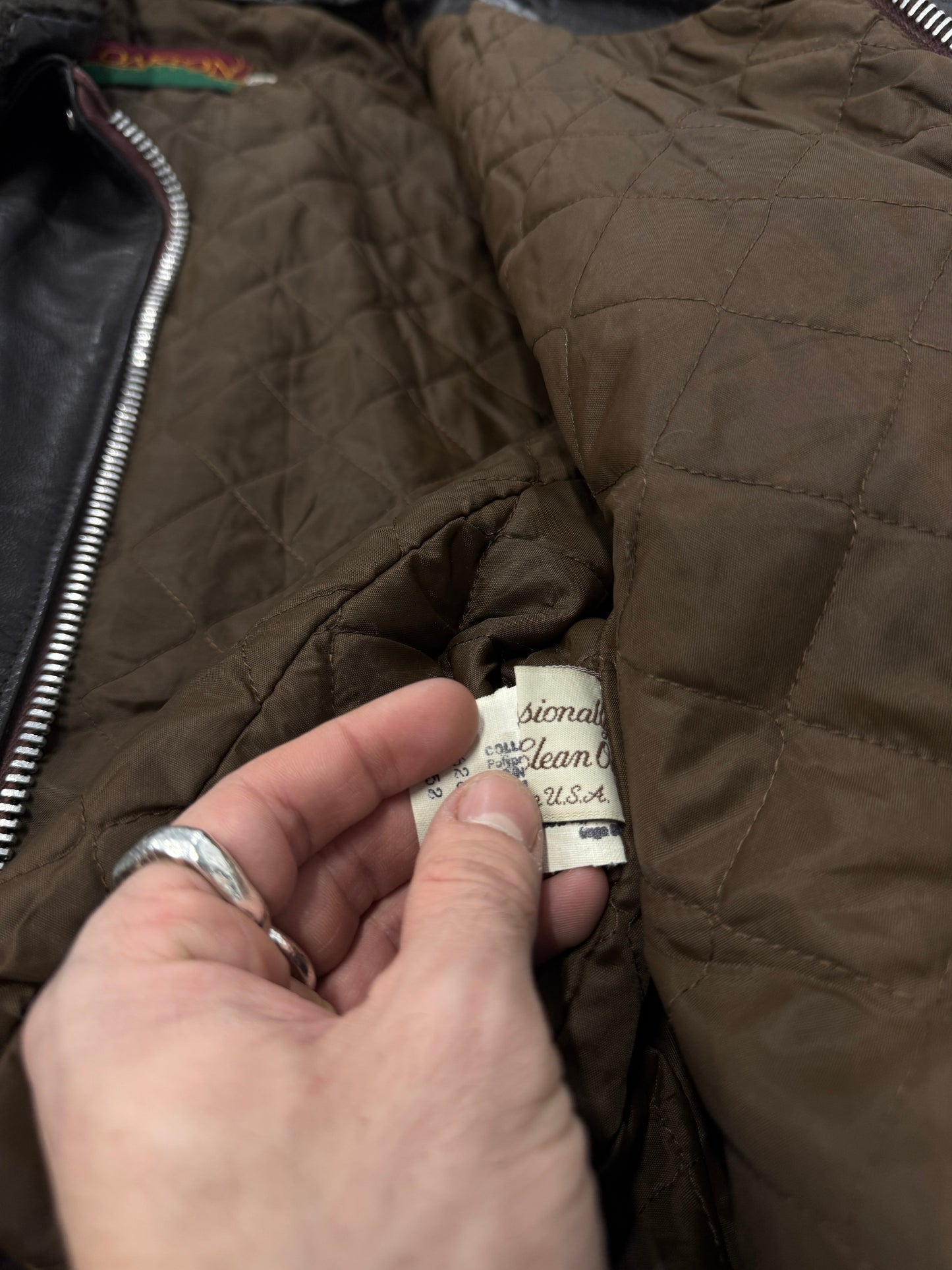 1980s Brown Leather B-15 Jacket [XL / 52]