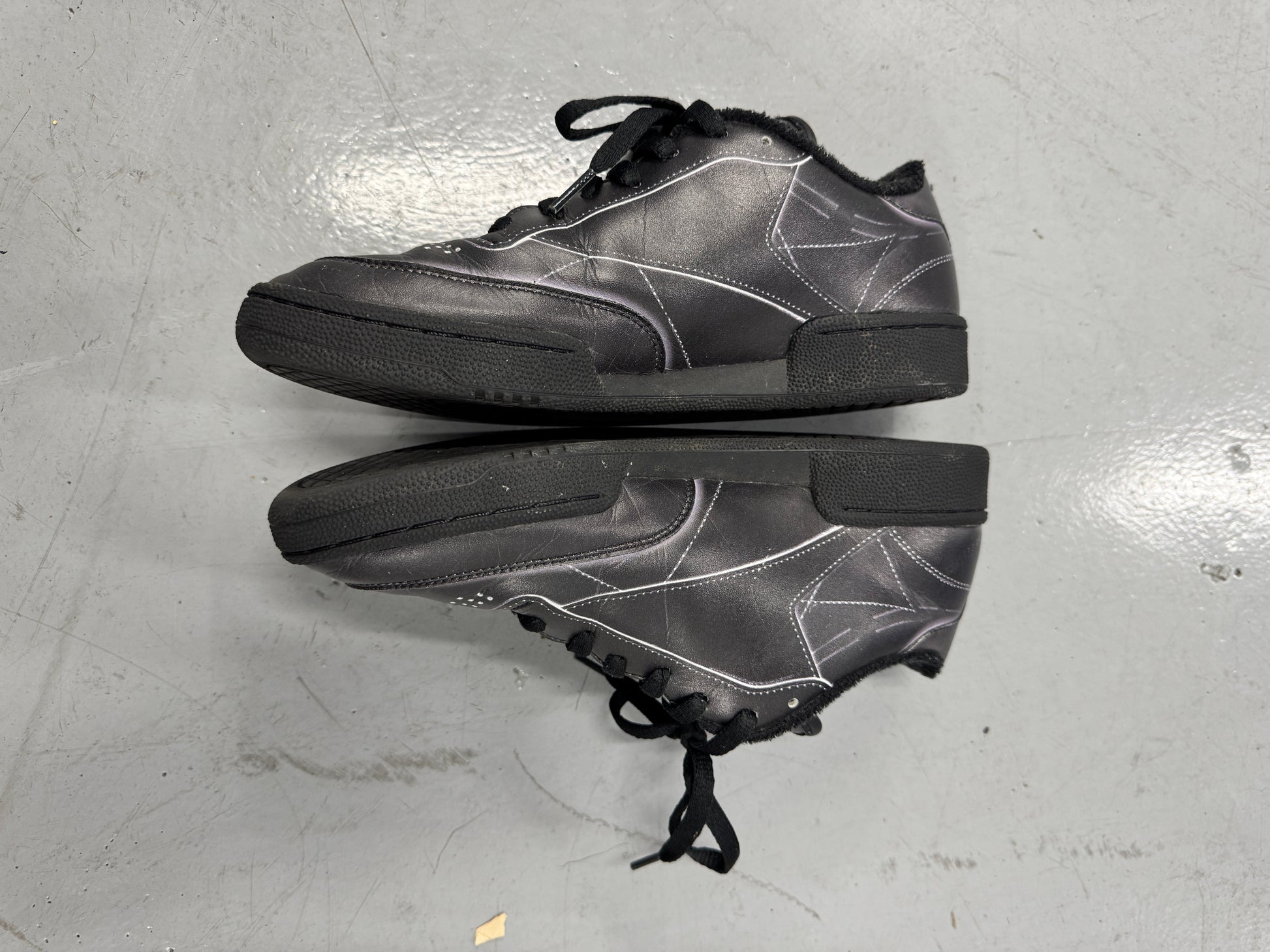 Maison Margiela x Reebok Club C 'Trompe L'oeil' Black [US8]