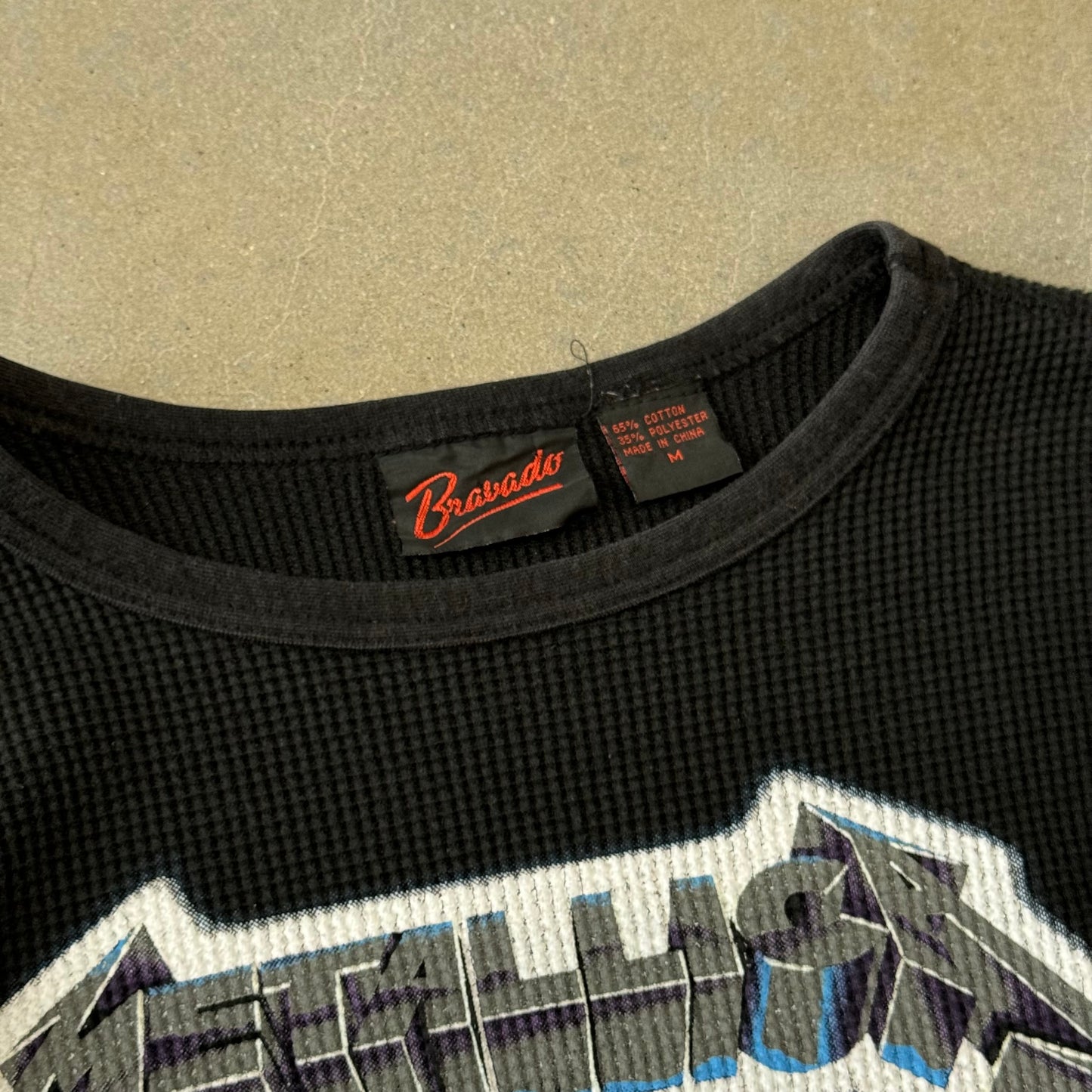 Vintage Y2K Metallica Ride The Lightning Thermal Longsleeve [M]