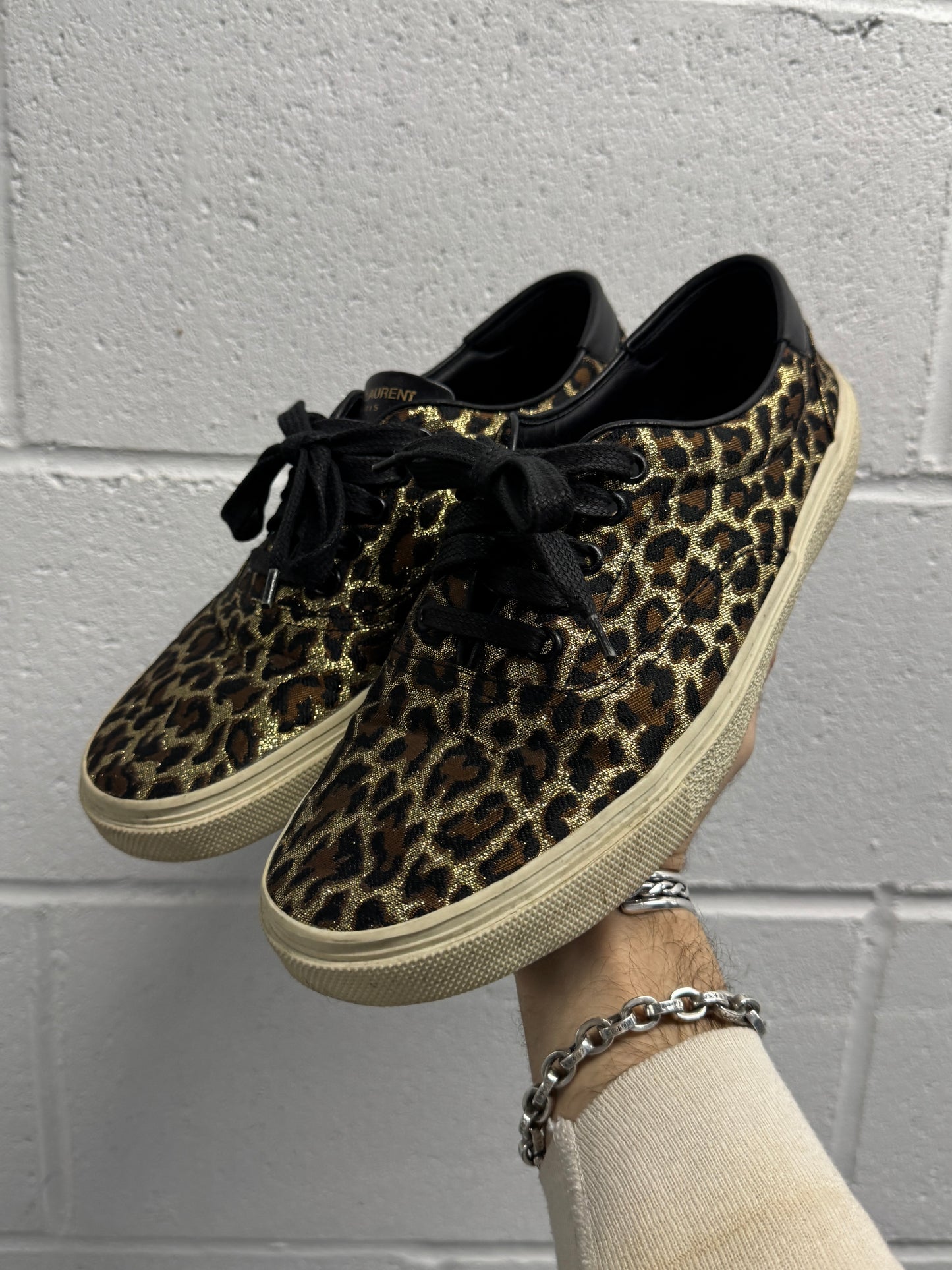 Saint Laurent Venice Leopard Print Sneakers [EU40]