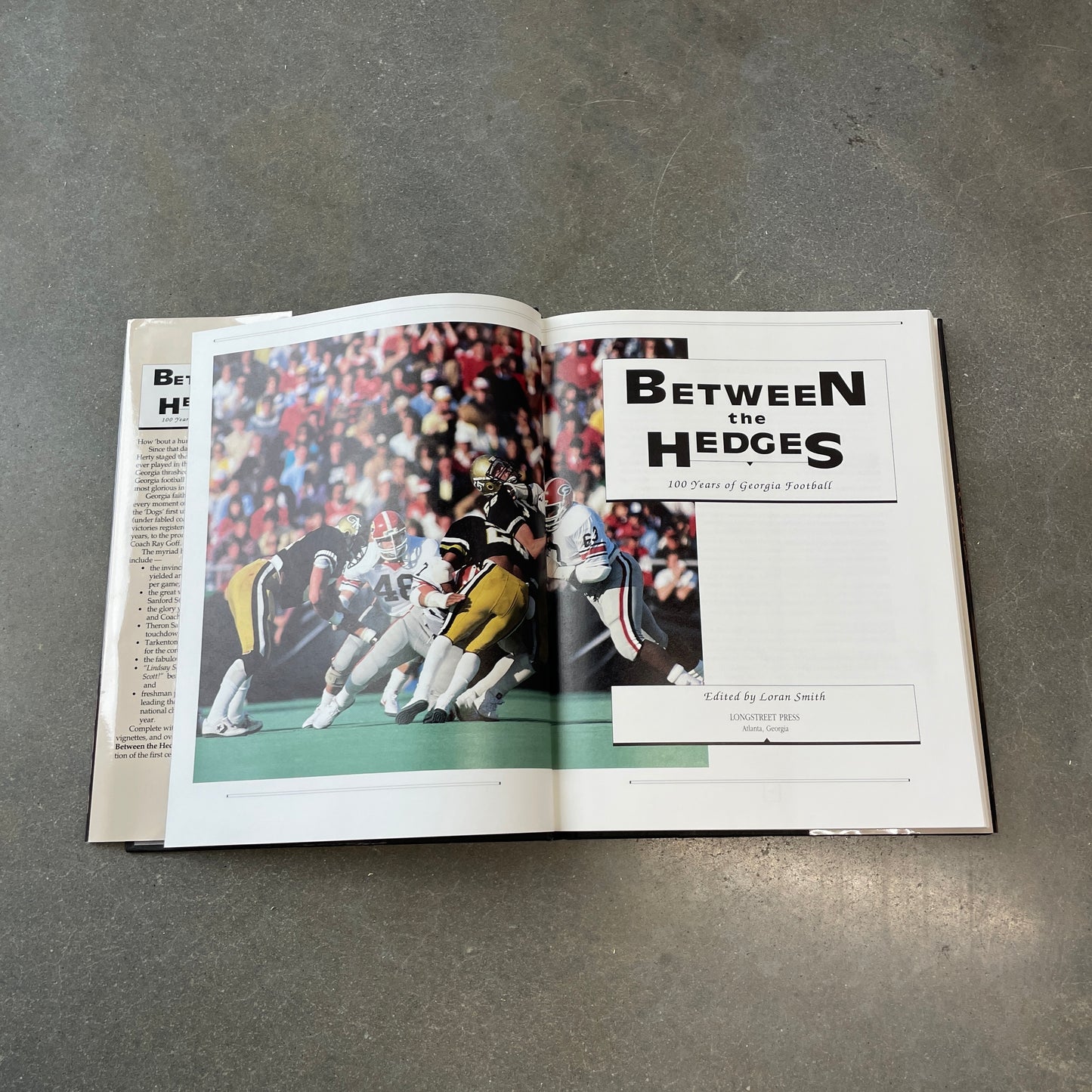 1992 Between The Hedges Georgia Football Book