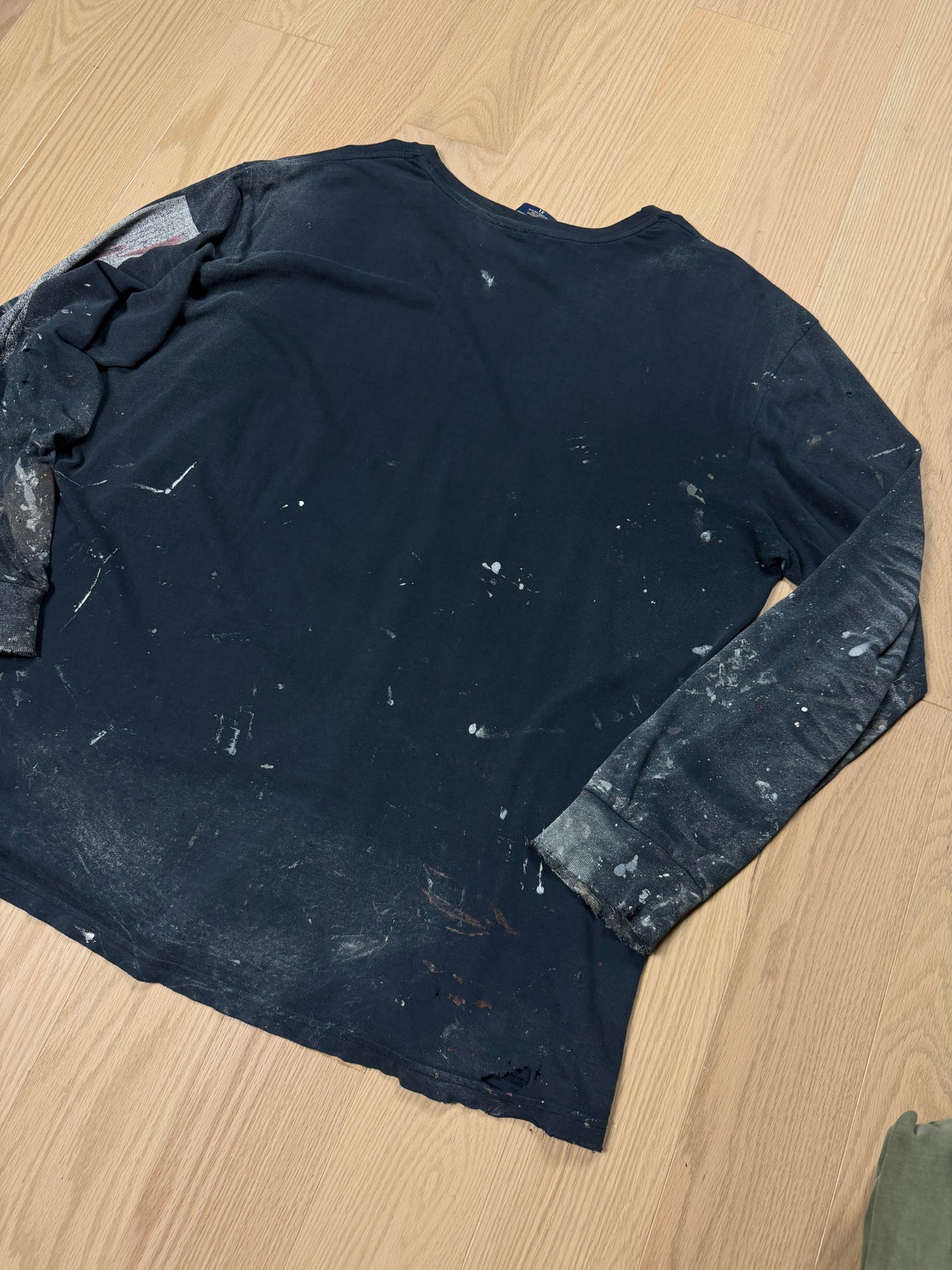 2000s Polo Thrashed Painted Longsleeve [XL]