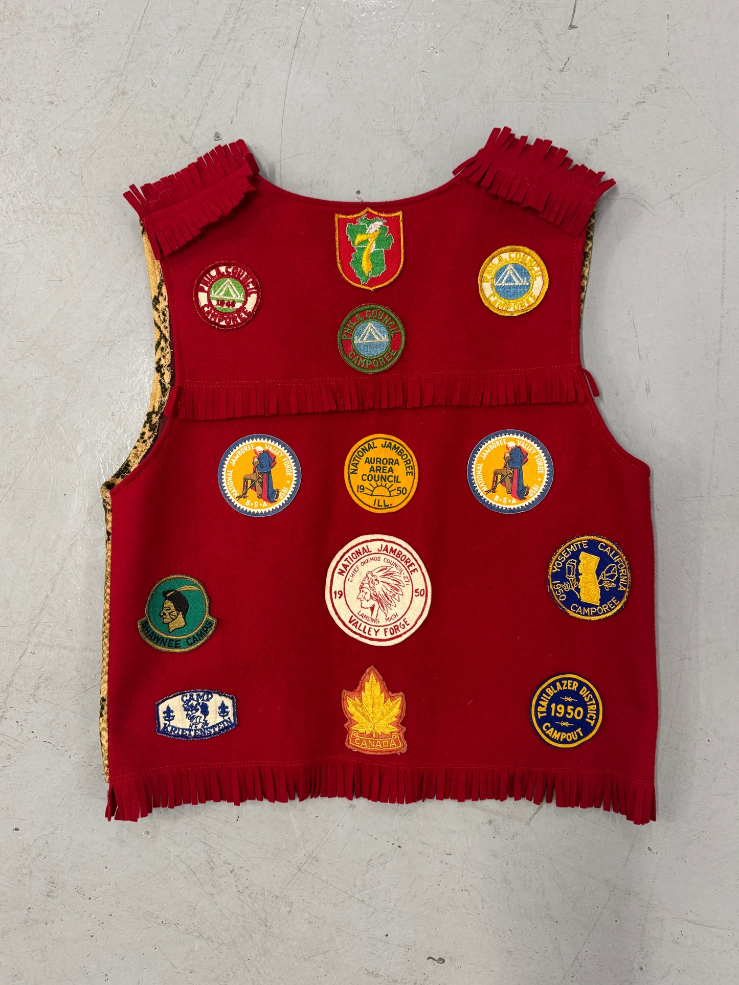 1950s Boy Scouts Jamboree Patch Vest [S/M]