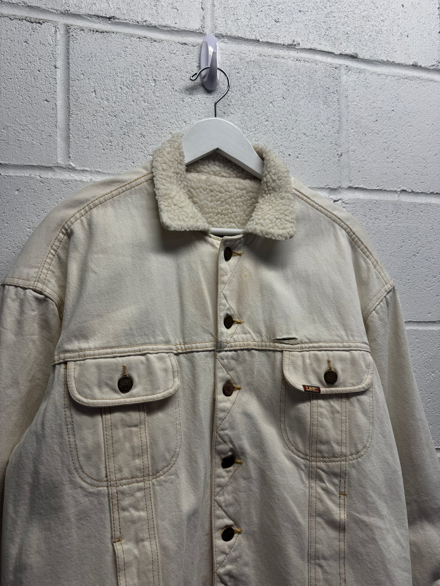 1980s Lee Western Cut Sherpa Lined Jacket [L]