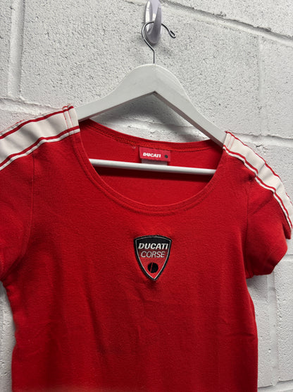 Y2K 2000s Ducati Baby Tee [S]