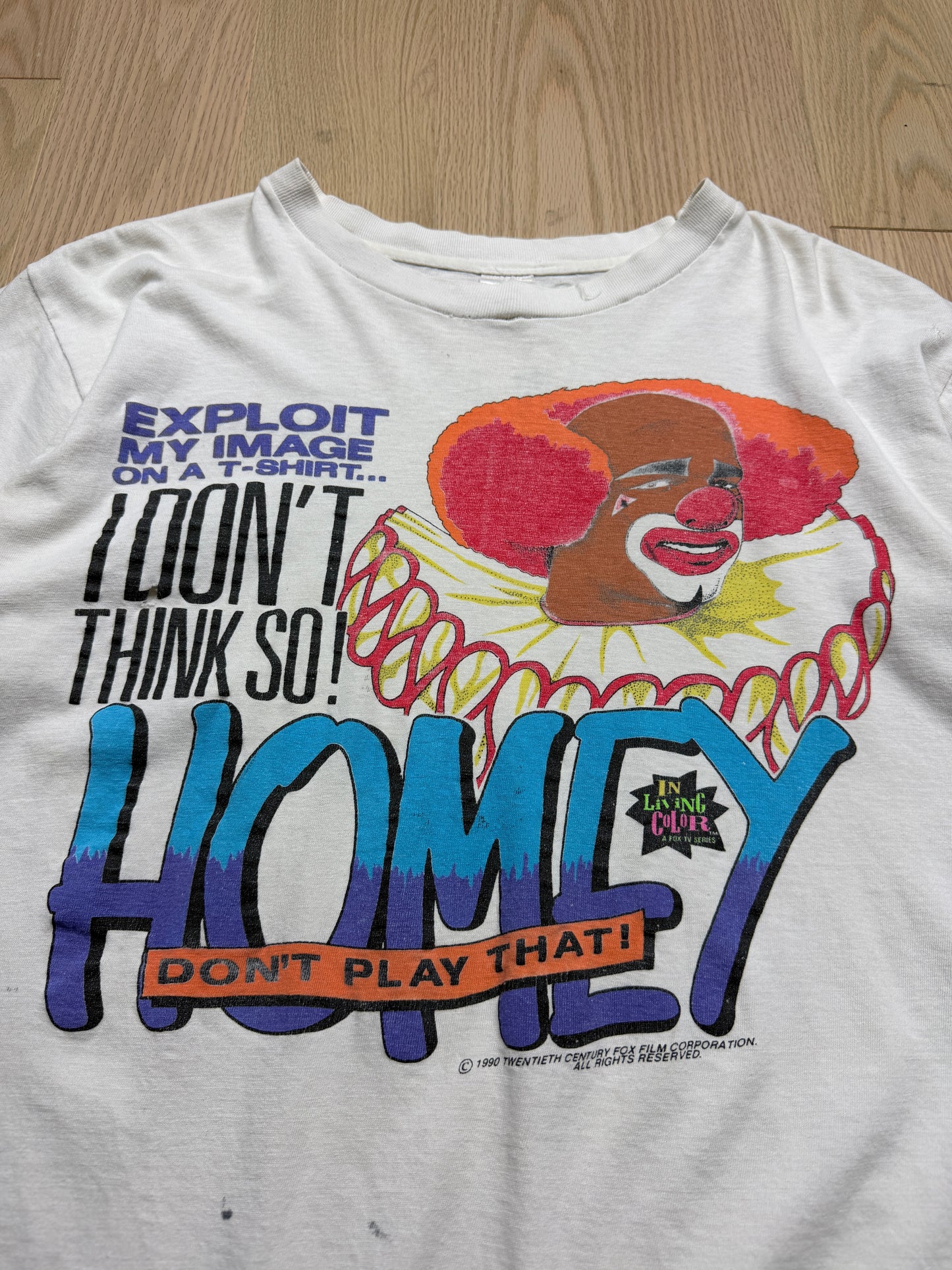 1990s In Living Color Homey the Clown T-Shirt [M]