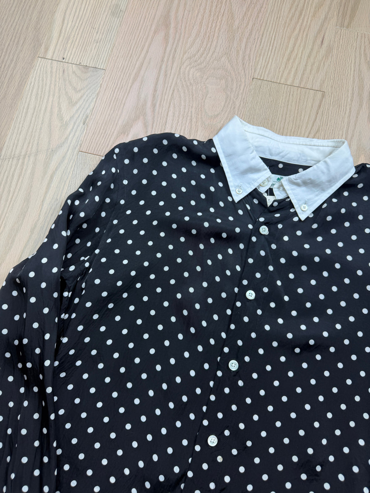 Wacko Mario Polka Dot Button-Up [L]