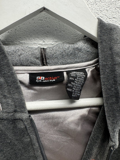 Y2K 2000s Velour Zip-Up [M]