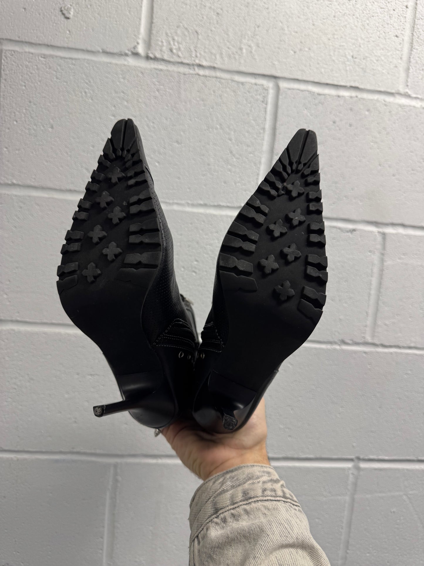 Vintage Steve Madden Seventy5 75 Lace Up Boot Heels [6.5]