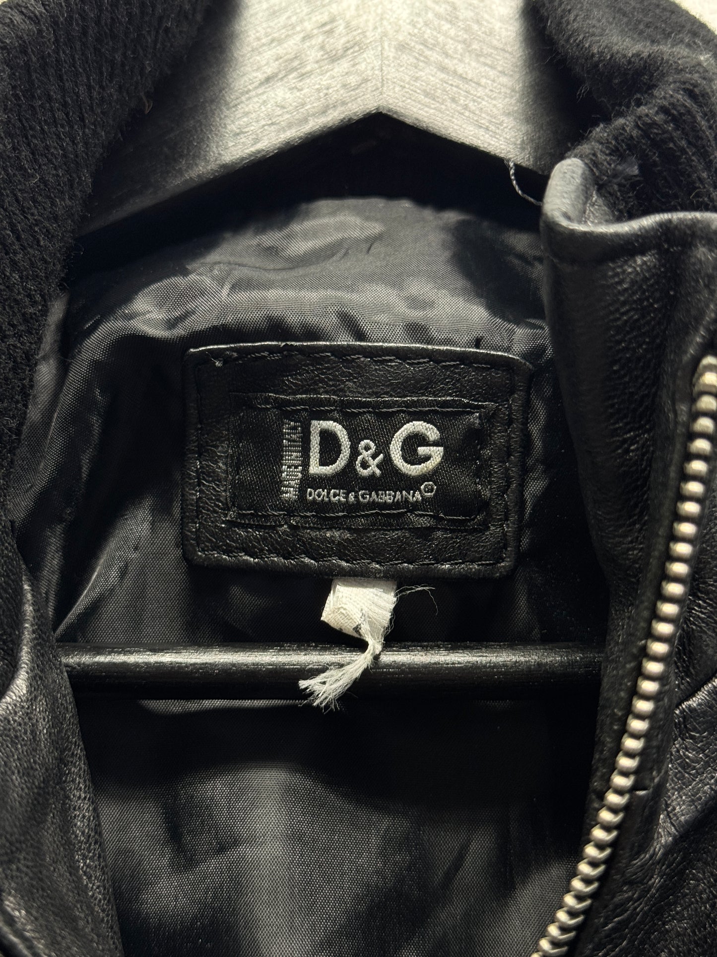 2000s D&G Leather Jacket [XS]