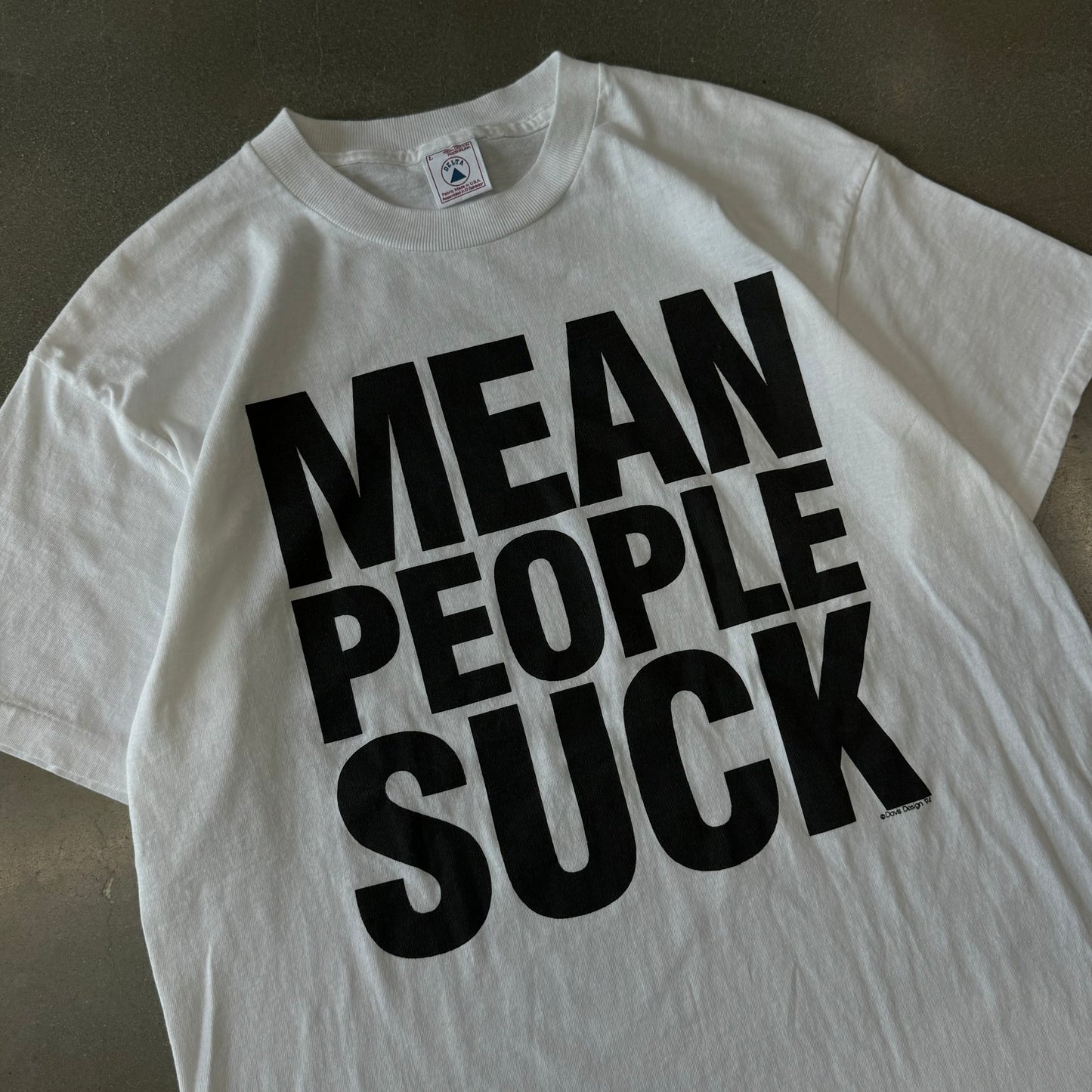 Vintage 1990s Mean People Suck T-Shirt [L]