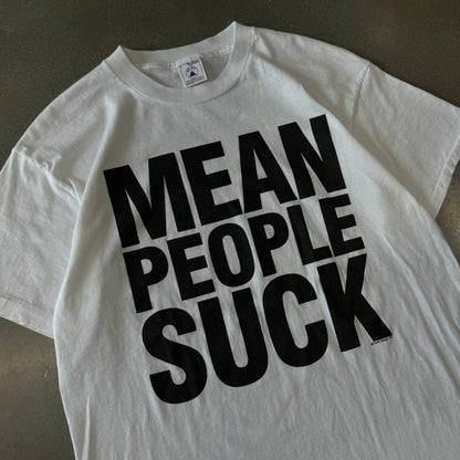 Vintage 1990s Mean People Suck T-Shirt [L]