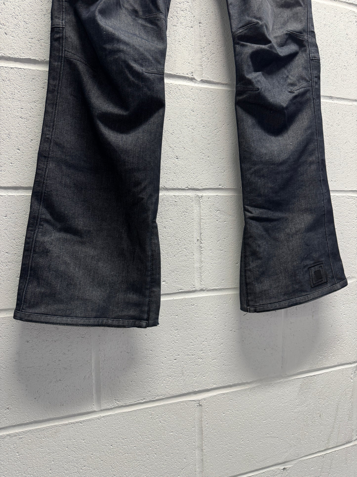 Y2K 2000s Denim (looking) Snowboard Flared Pants [36]