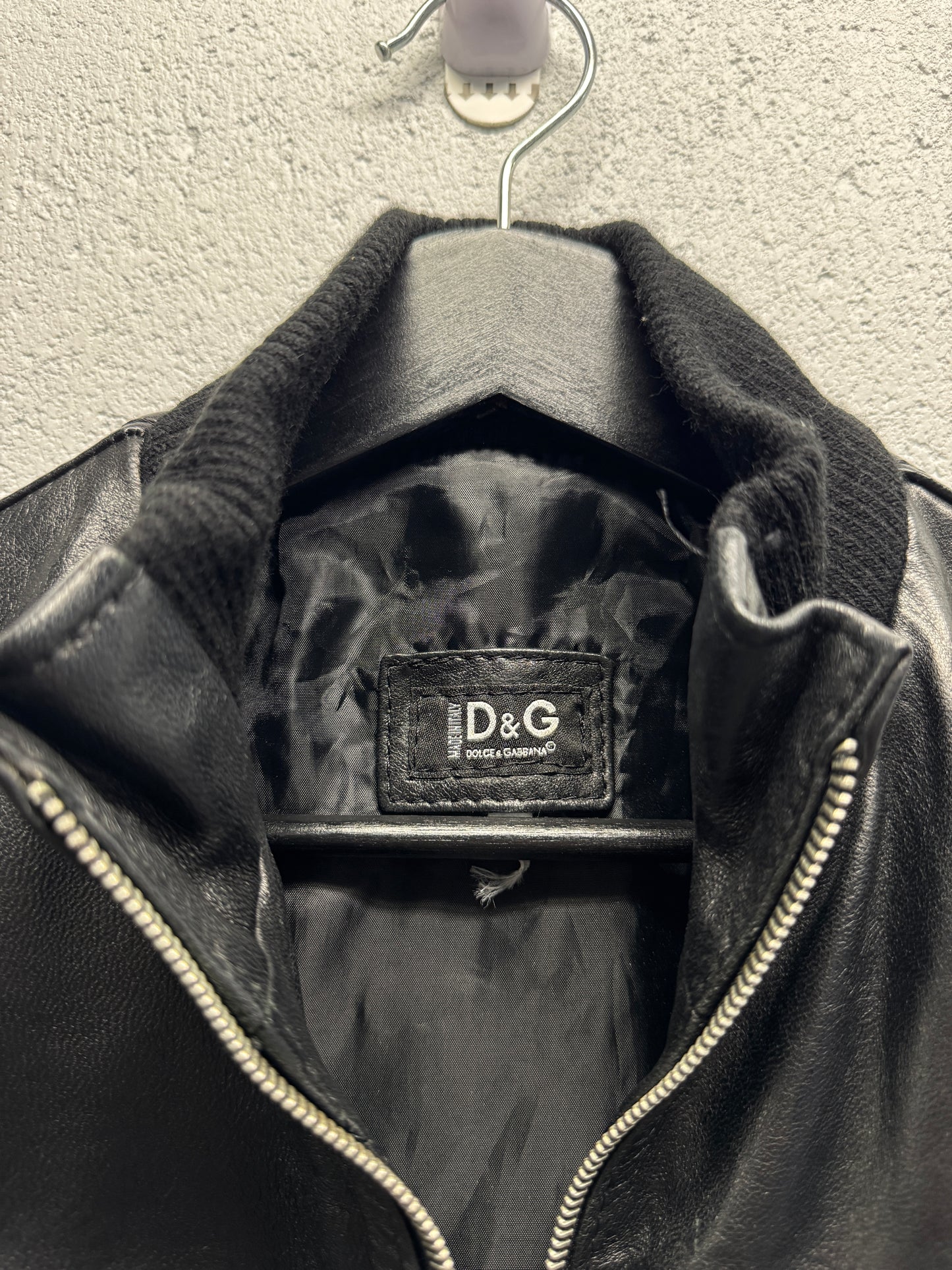 2000s D&G Leather Jacket [XS]