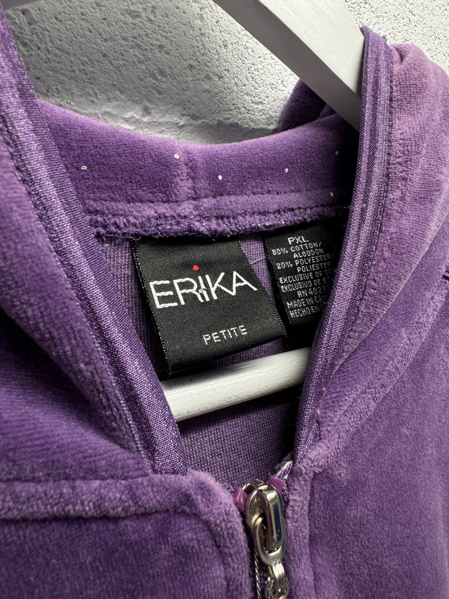 Y2K 2000s Velour Zip-Up [M]