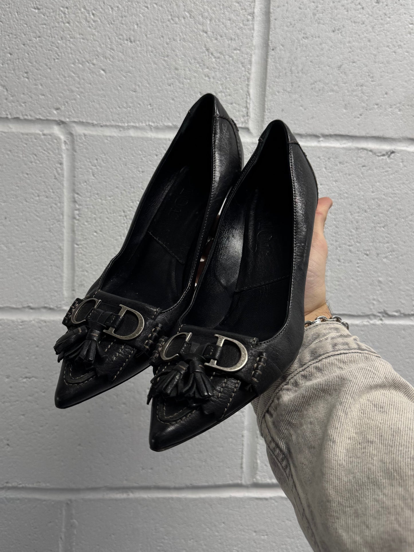 Vintage Christian Dior Kitten Heels [37.5]