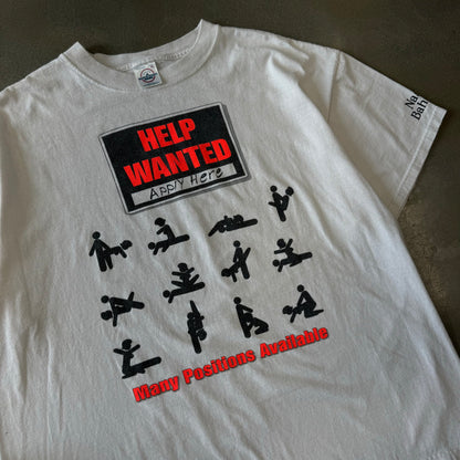 Vintage 1990s Help Wanted Sex T-Shirt [L/XL]