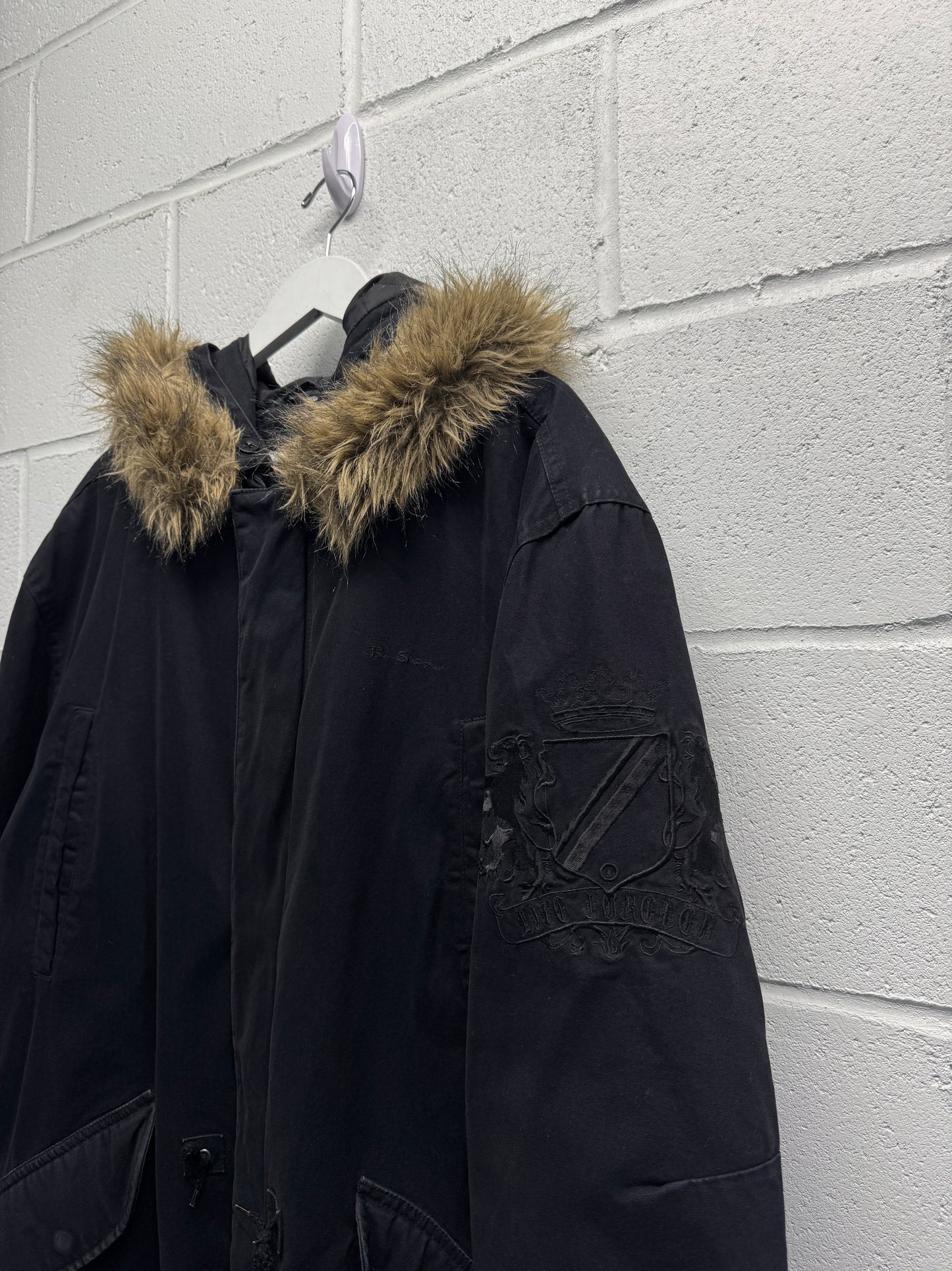 1990s Fur Hooded Parka [XL]