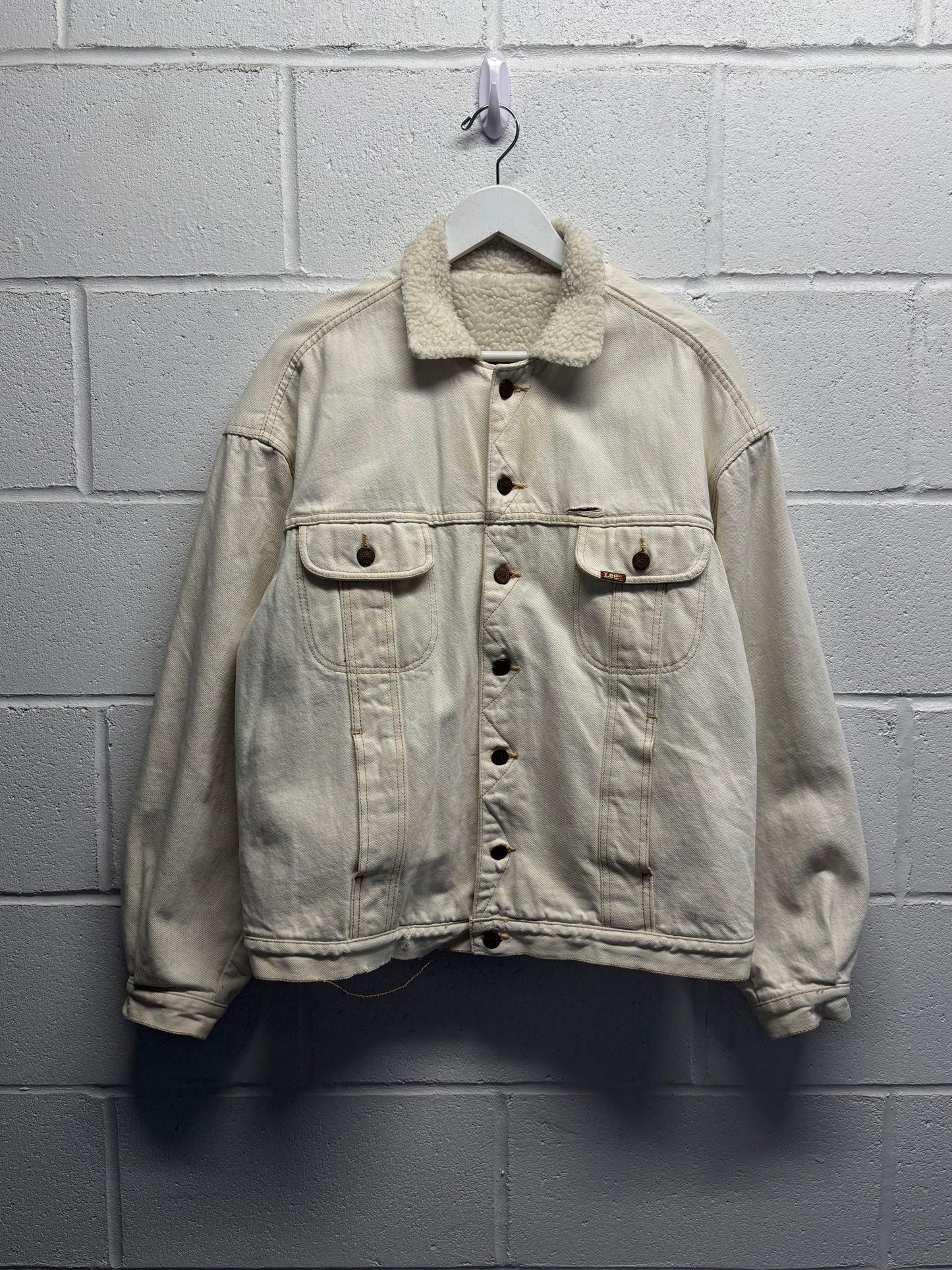 1980s Lee Western Cut Sherpa Lined Jacket [L]
