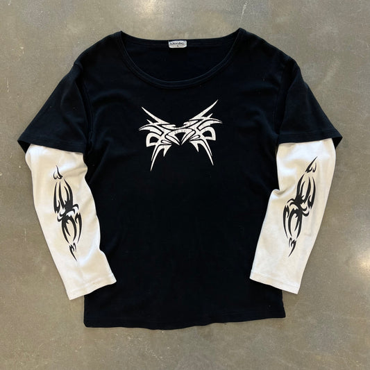 Y2K Cyber Sigil / Tribal Longsleeve [L]