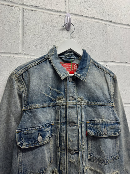 FW23 Kenzo x Levis Distressed Type II Jacket [S/M]