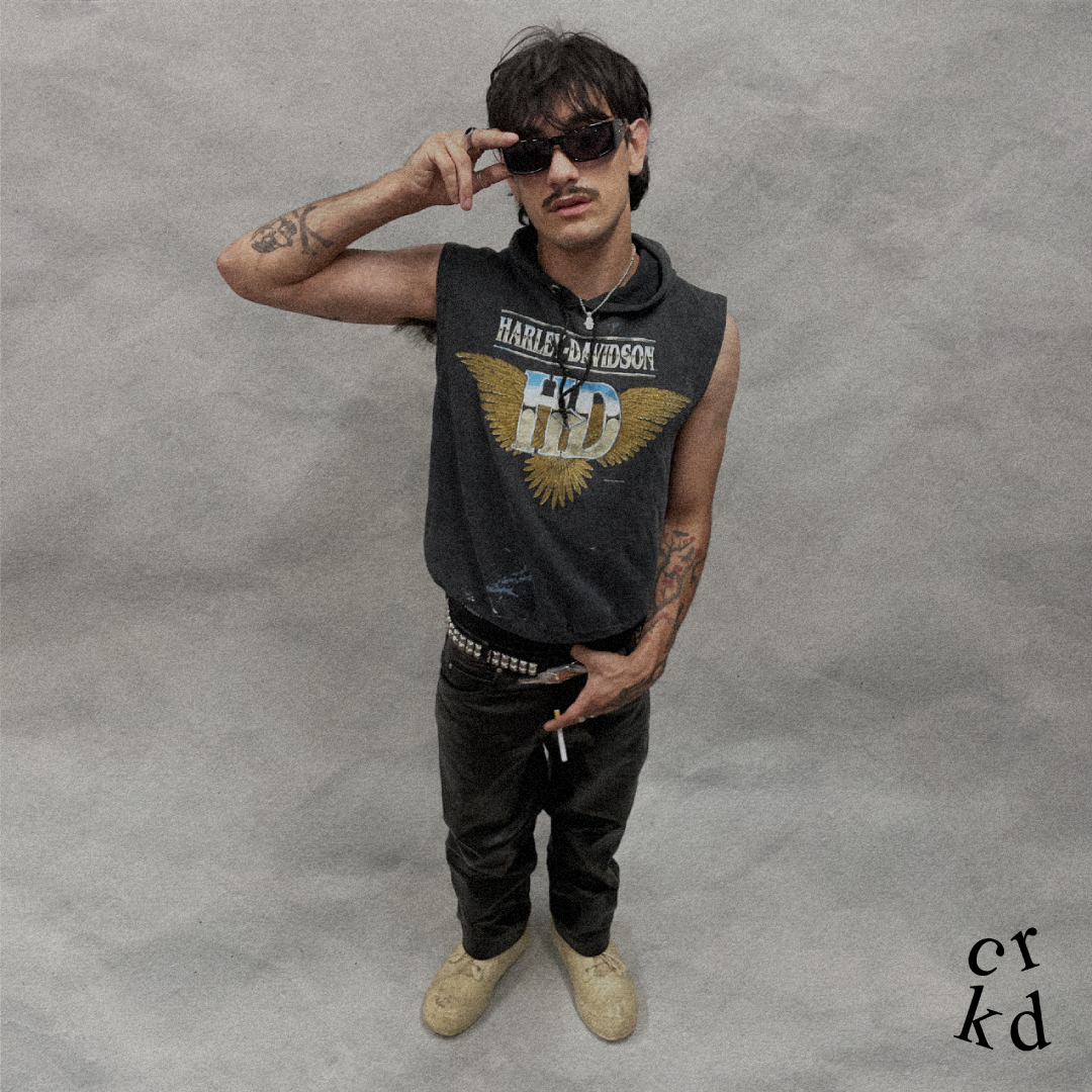 1990s Heavy Leather Biker Pants [31x30]