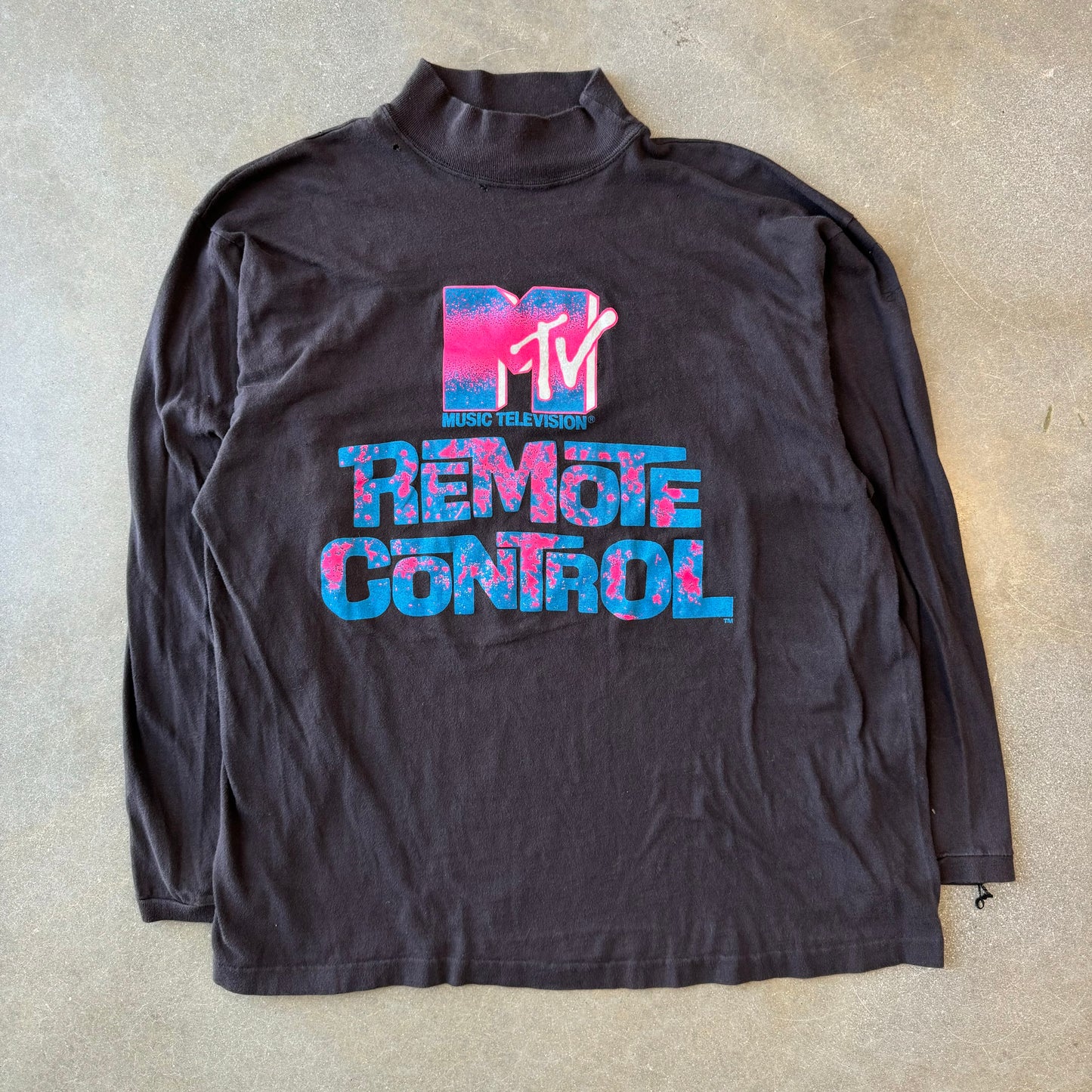 Vintage 1988 MTV Remote Control Longsleeve T-Shirt [XL]