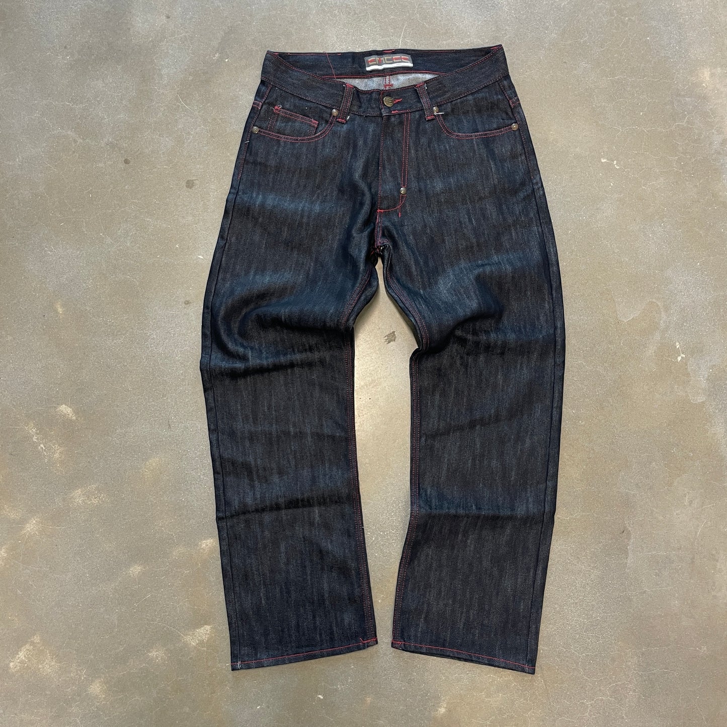 Y2K JNCO/Evisu-esque Back Hit Jeans [33x32]