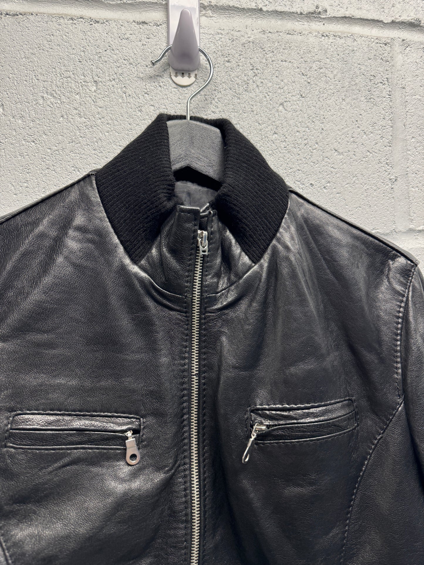 2000s D&G Leather Jacket [XS]