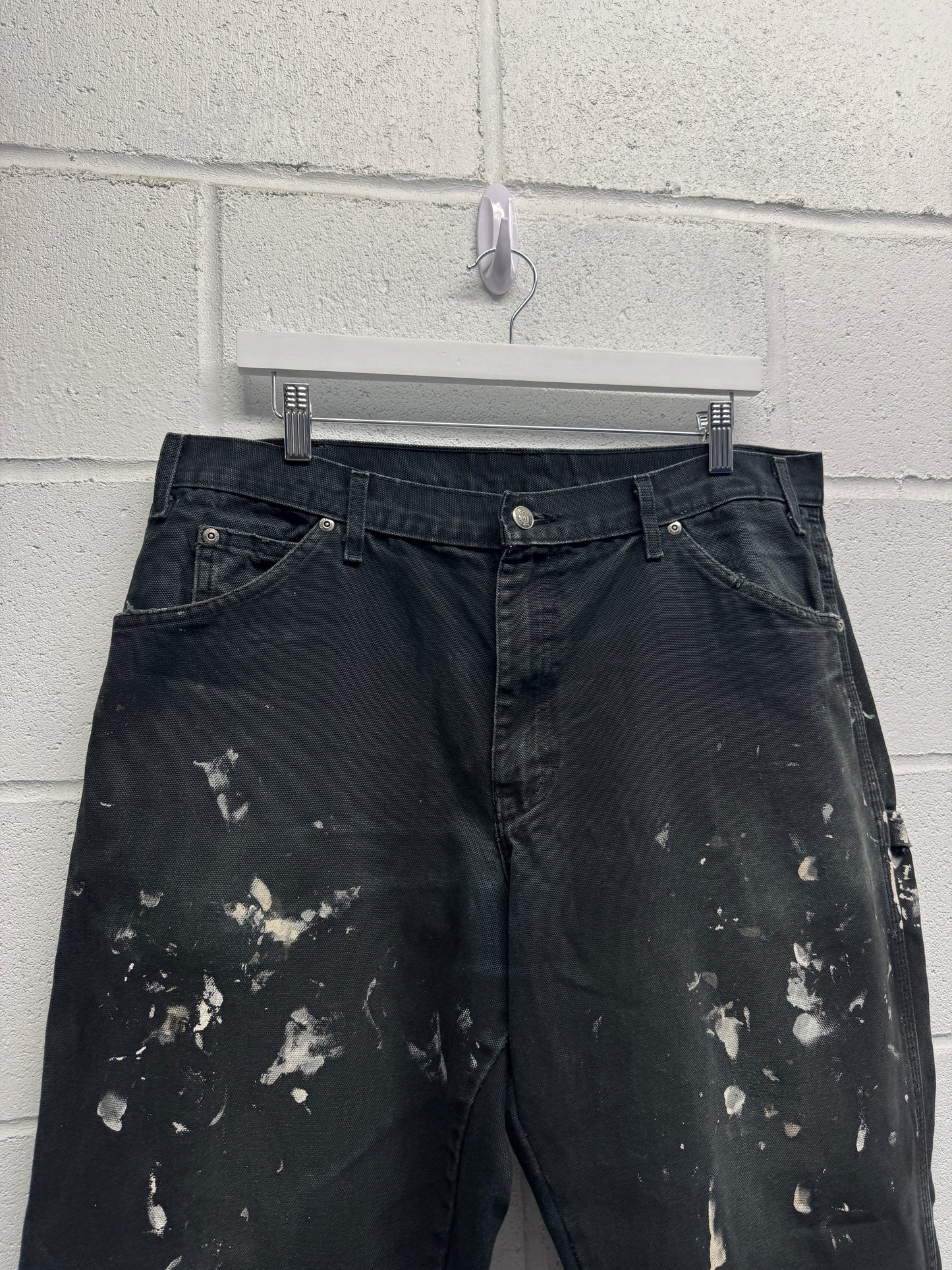 Y2K Dickies Paint Splatter Canvas Pants [36]