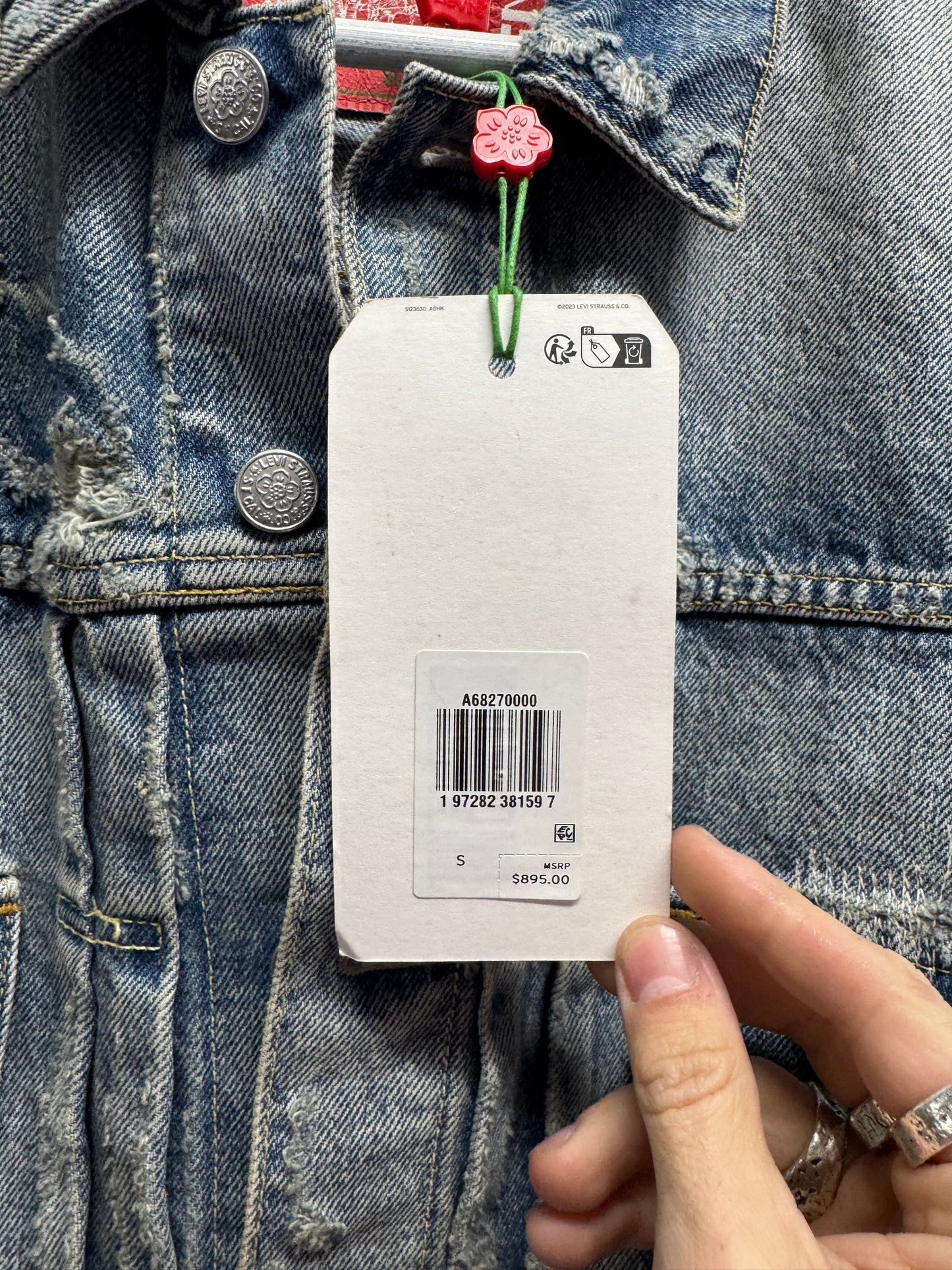 FW23 Kenzo x Levis Distressed Type II Jacket [S/M]