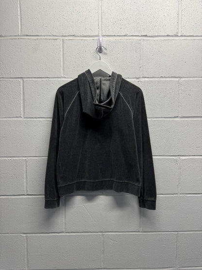 Y2K 2000s Velour Zip-Up [M]