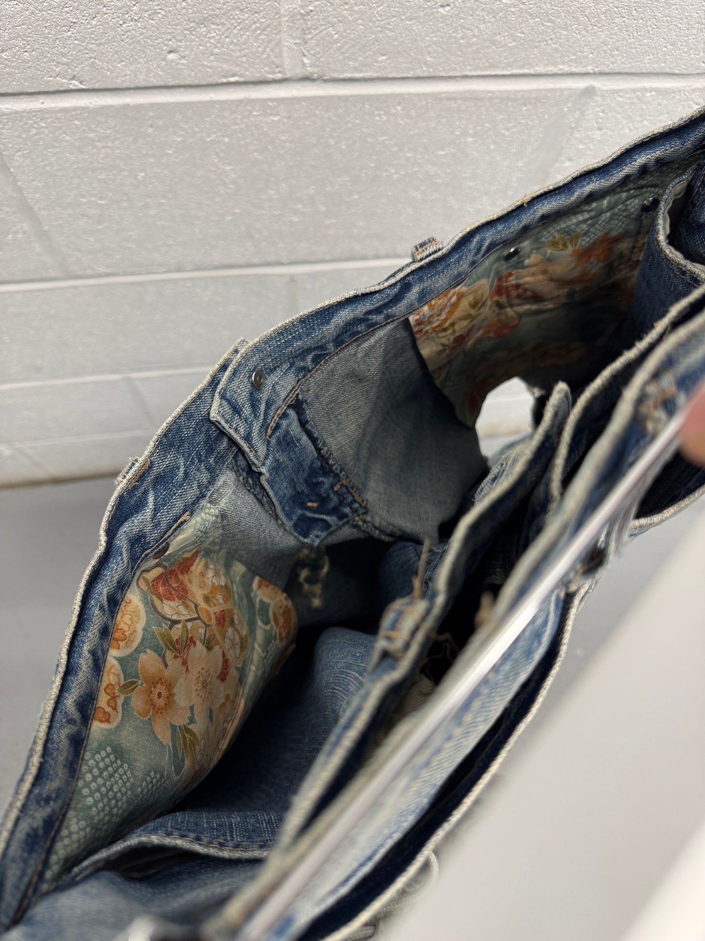 PPFM Double Waist Distressed Jeans [34]