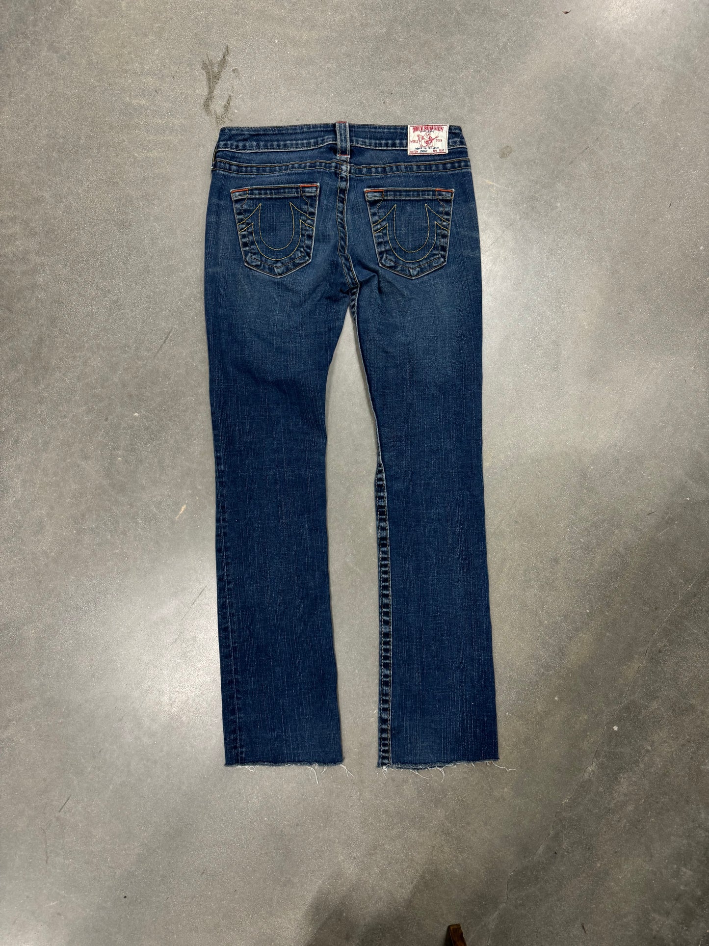 Vintage Y2K True Religion Low Rise Johnny Cut Jeans [28x32]