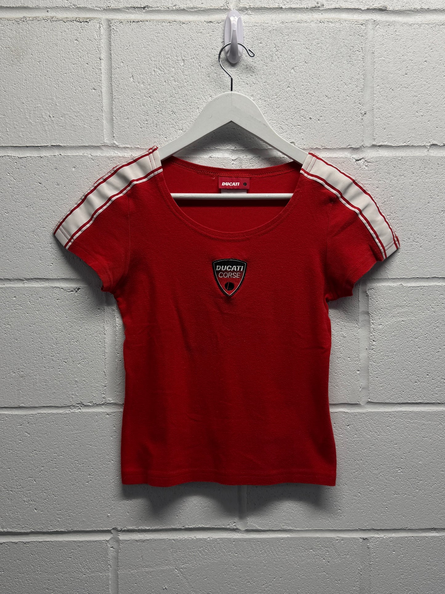 Y2K 2000s Ducati Baby Tee [S]