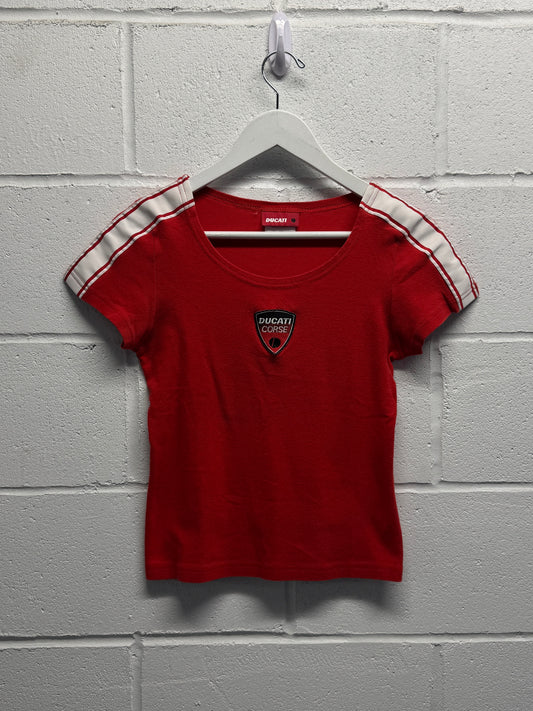 Y2K 2000s Ducati Baby Tee [S]