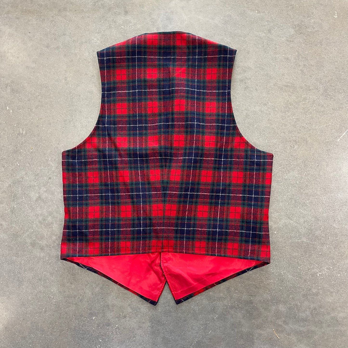 1970s Pendleton Tartan Plaid Vest [L]