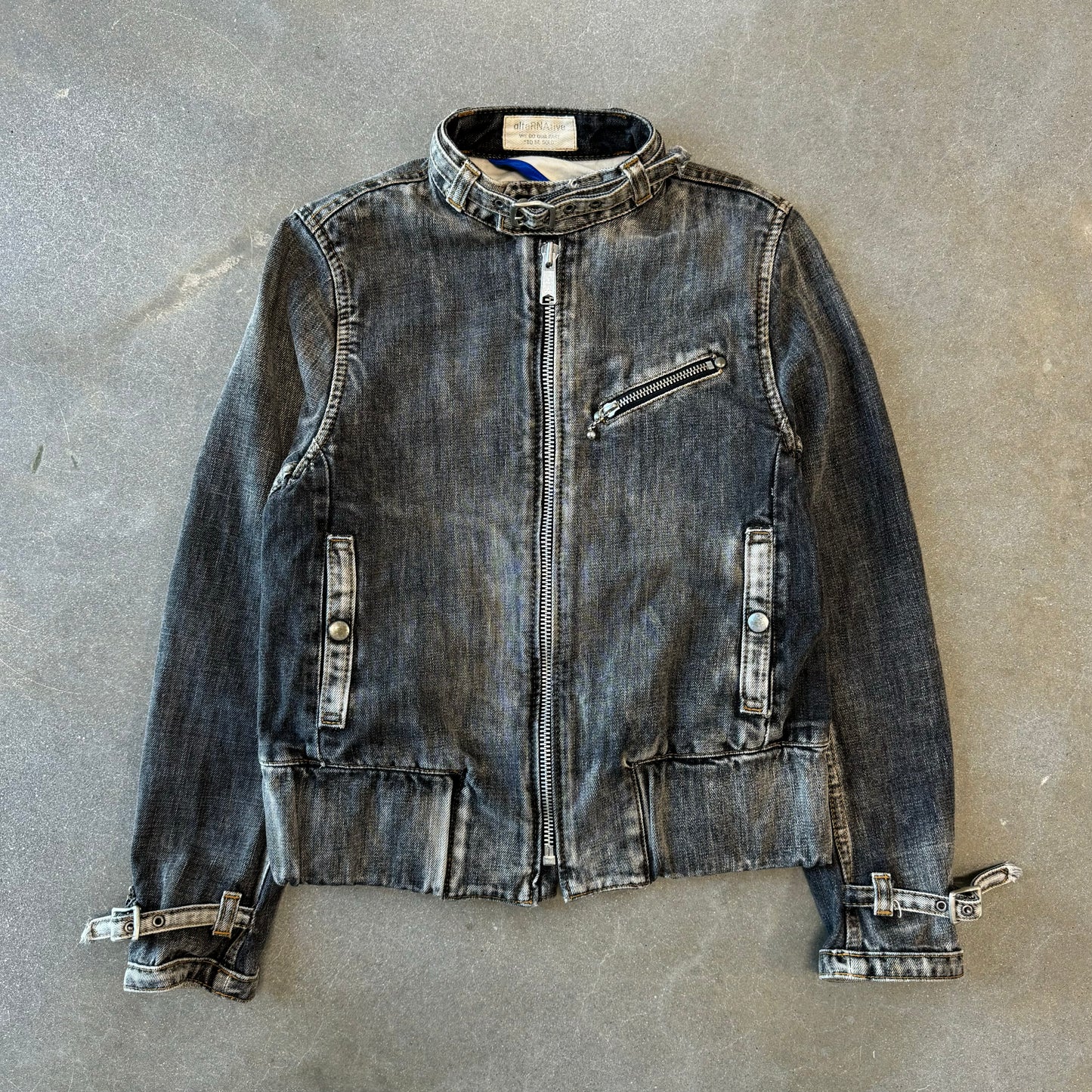 Vintage Y2K Japanese Cafe Racer Denim Jacket [M/L]