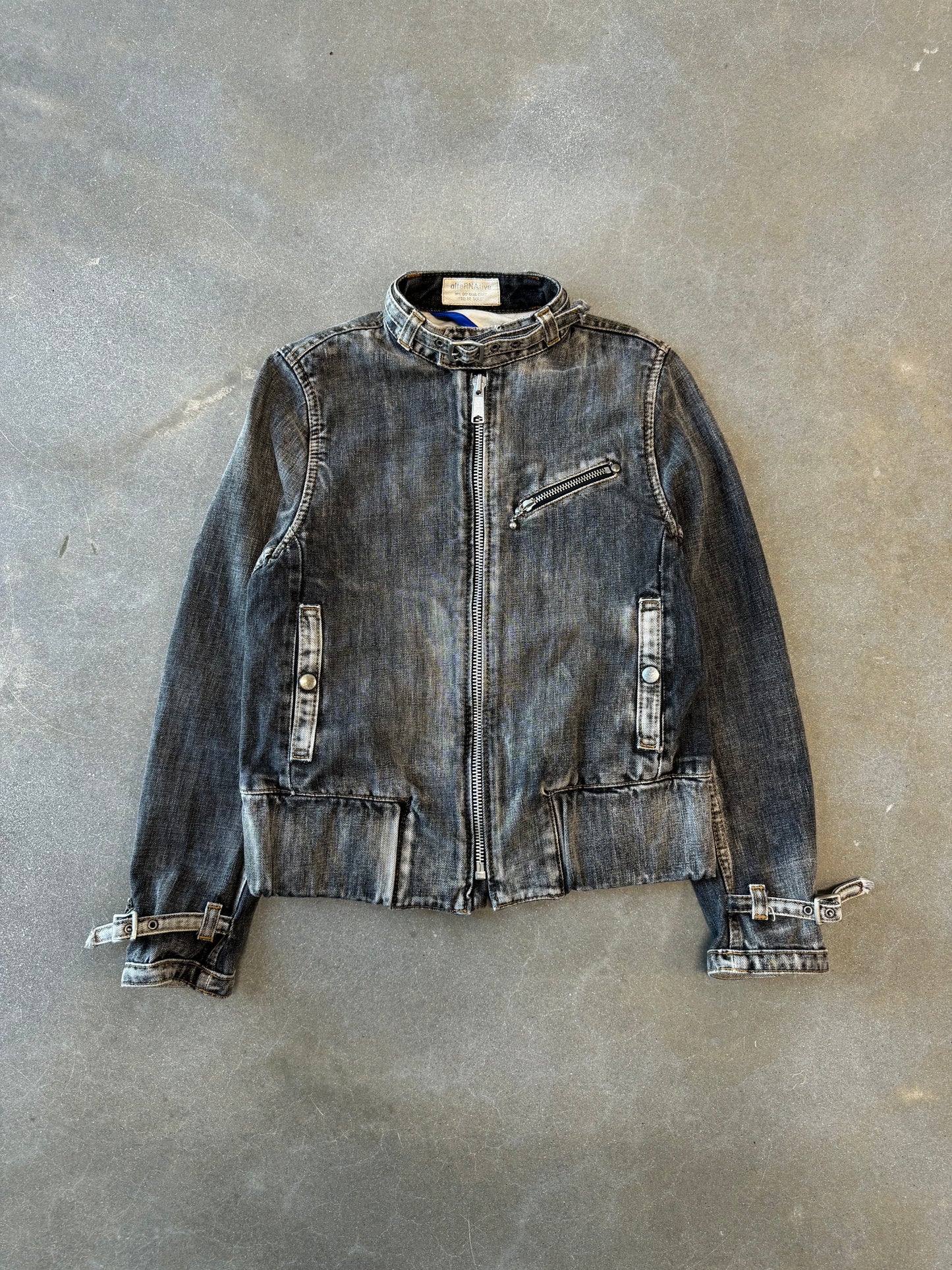 Vintage Y2K Japanese Cafe Racer Denim Jacket [M/L]