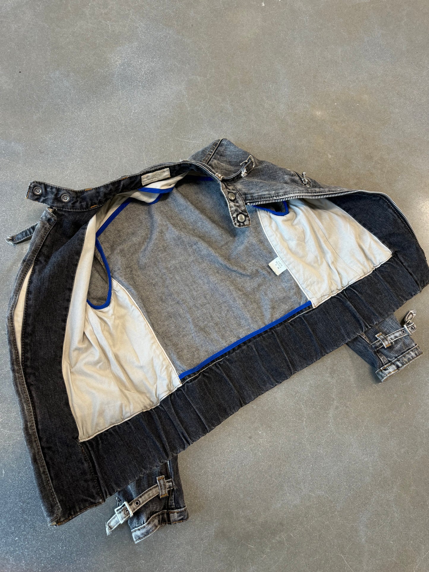 Vintage Y2K Japanese Cafe Racer Denim Jacket [M/L]