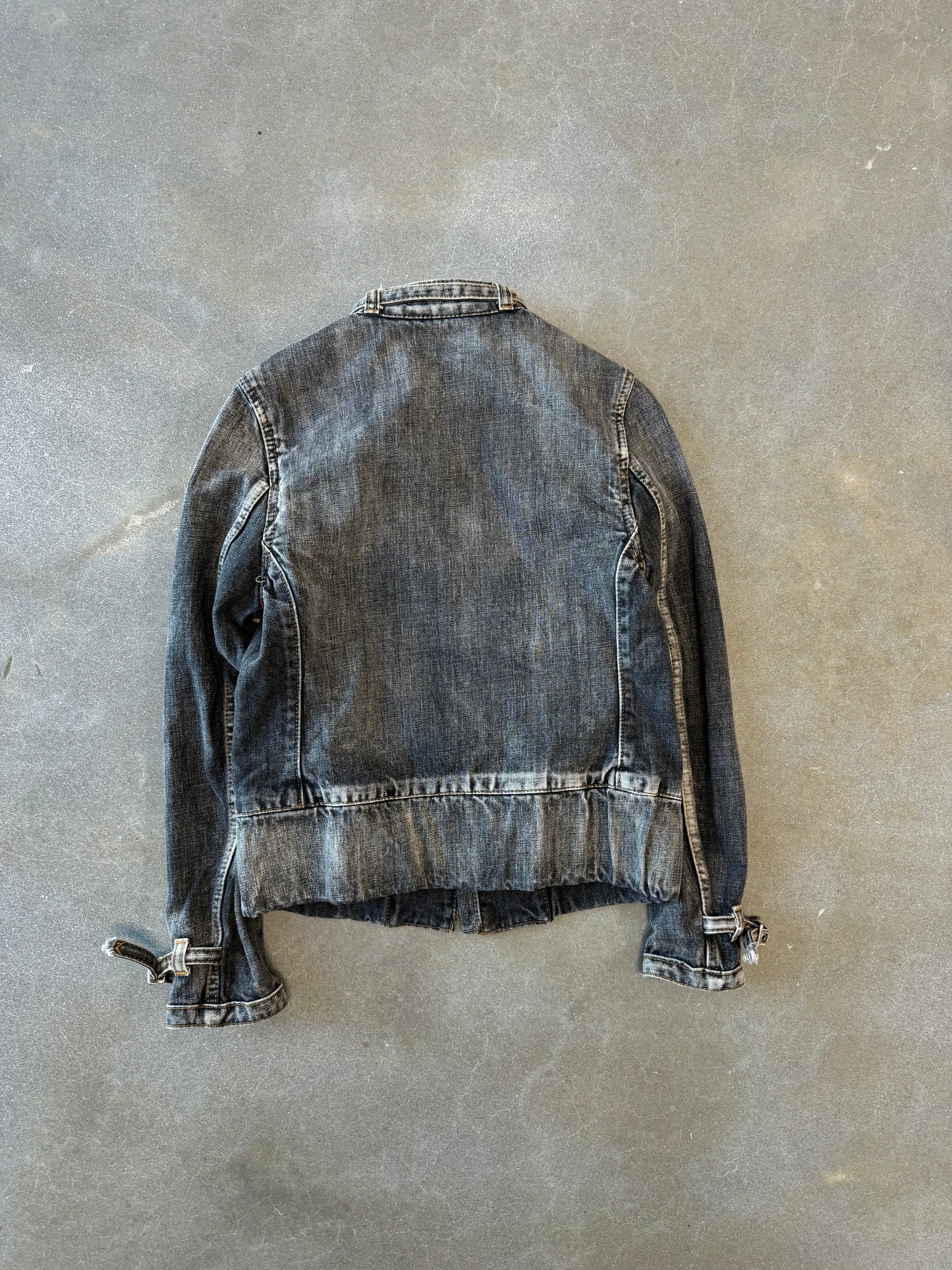 Vintage Y2K Japanese Cafe Racer Denim Jacket [M/L]