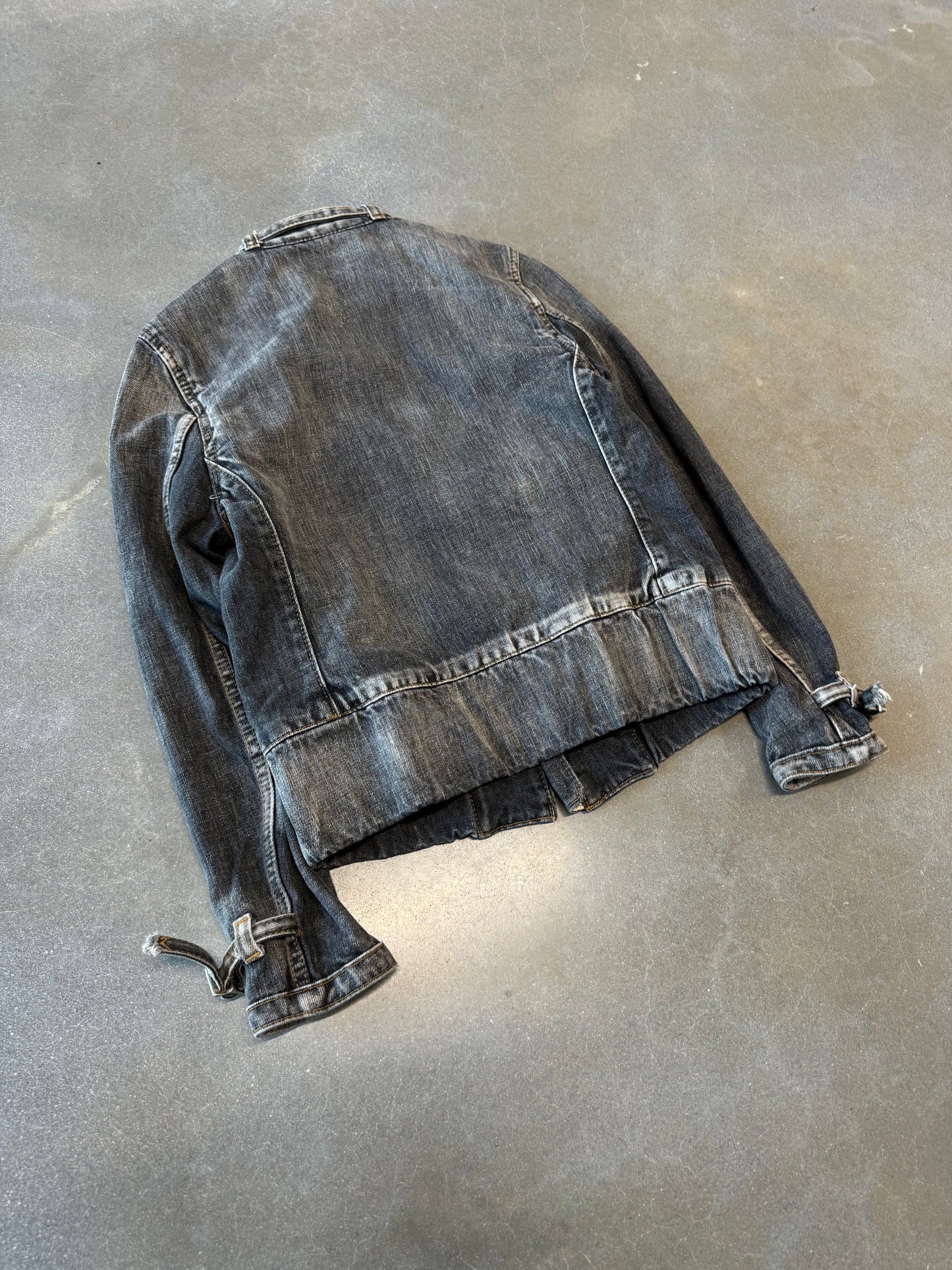 Vintage Y2K Japanese Cafe Racer Denim Jacket [M/L]