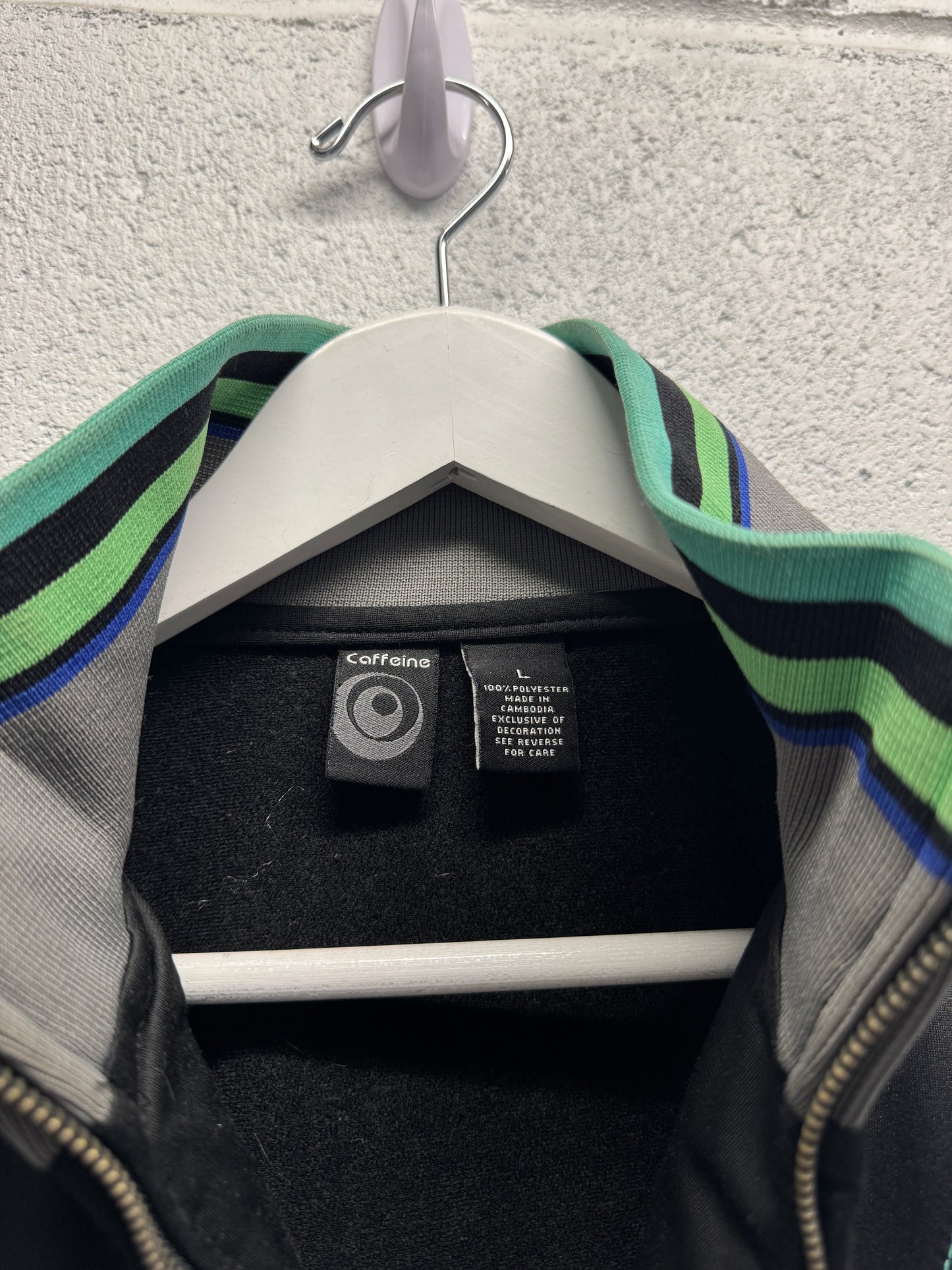 Y2K 2000s Caffeine Zip-Up Jacket [L]