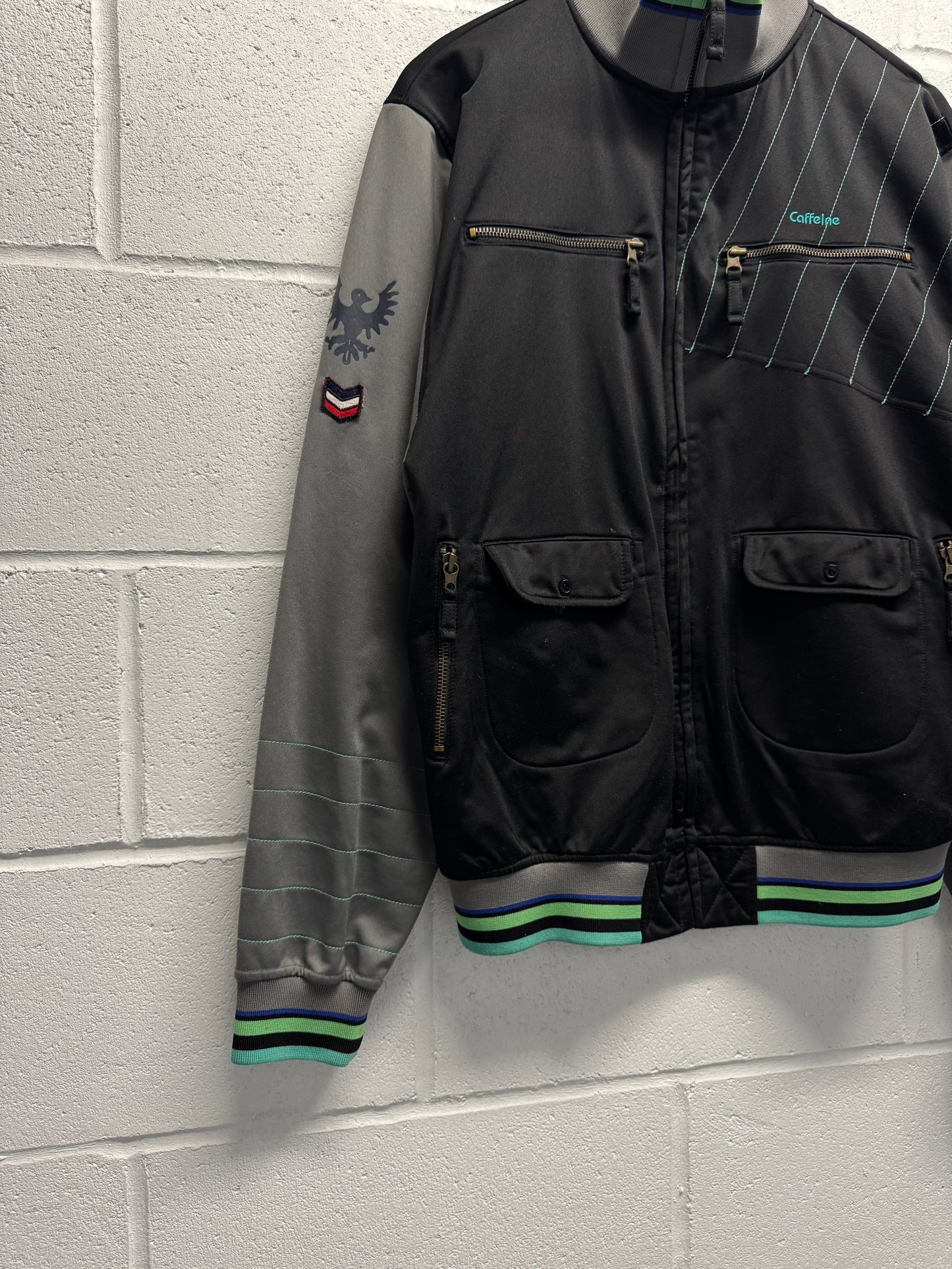 Y2K 2000s Caffeine Zip-Up Jacket [L]