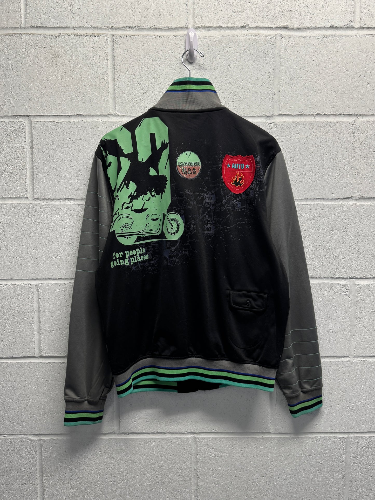 Y2K 2000s Caffeine Zip-Up Jacket [L]
